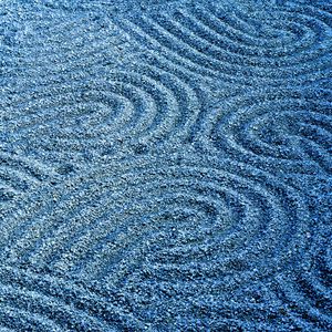 Preview wallpaper blue, circles, sand, rotation