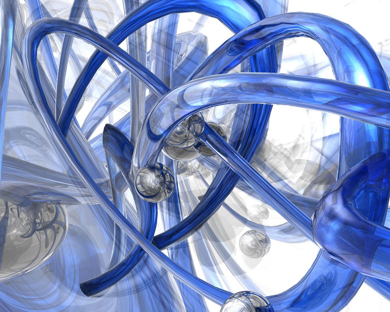 Download wallpaper 1280x1024 blue, spiral shape, white, glass standard ...