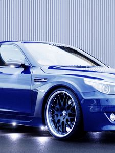 Preview wallpaper blue, wheels, bmw