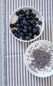 Preview wallpaper blueberries, berries, bowl, breakfast