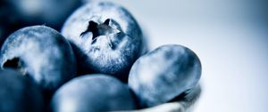 Preview wallpaper blueberries, berries, fruits, bowl