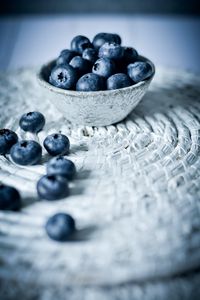 Preview wallpaper blueberries, berries, fruits, plate