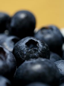 Preview wallpaper blueberries, berries, macro, fresh