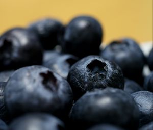 Preview wallpaper blueberries, berries, macro, fresh