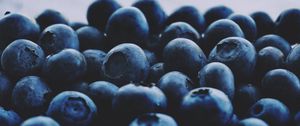 Preview wallpaper blueberries, berries, macro, fresh, ripe, fruits