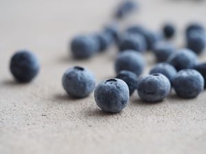 Preview wallpaper blueberries, berries, macro, harvest