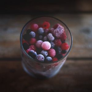 Preview wallpaper blueberries, raspberries, berries, frozen