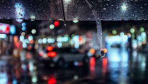 Preview wallpaper blur, drop, water, rain, darkness