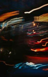 Preview wallpaper blur, light, long exposure, motion, distortion