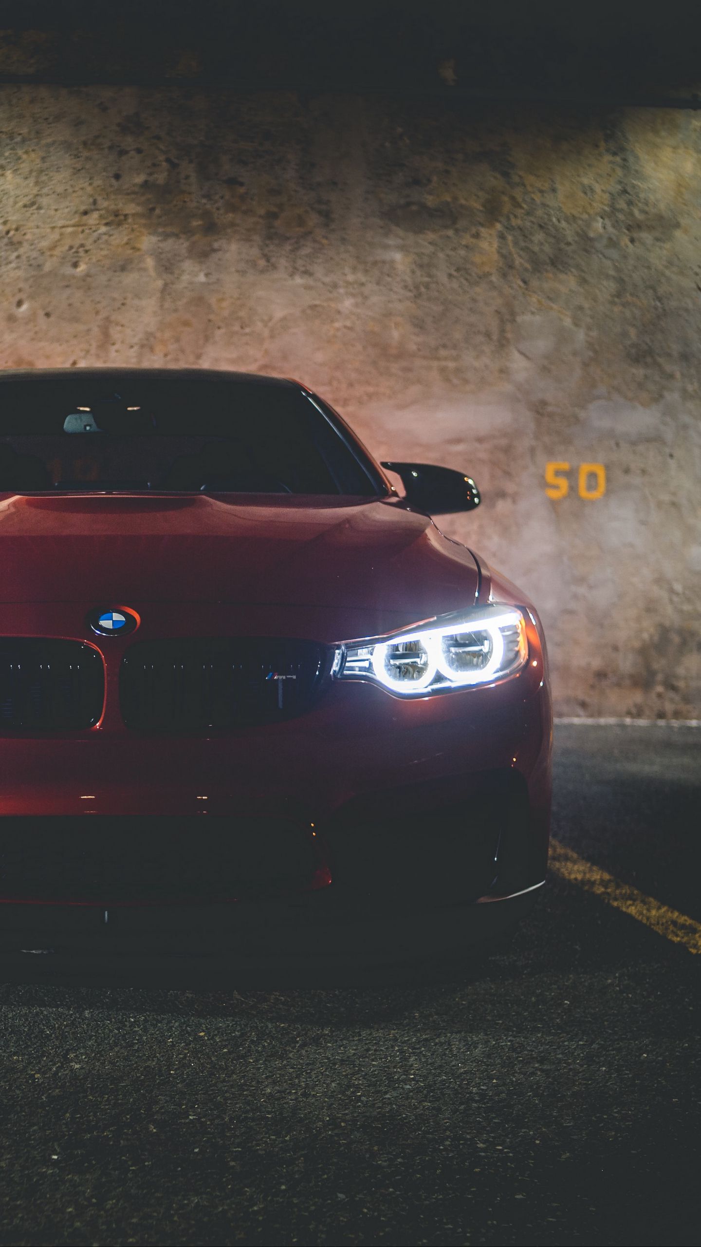 Download Wallpaper 1440x2560 Bmw 3i Bmw Car Front View Red Qhd Samsung Galaxy S6 S7 Edge Note Lg G4 Hd Background