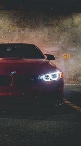 Preview wallpaper bmw 320i, bmw, car, front view, red