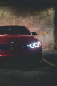 Preview wallpaper bmw 320i, bmw, car, front view, red