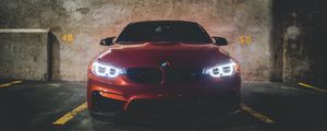 Preview wallpaper bmw 320i, bmw, car, front view, red