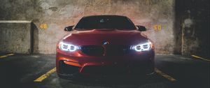 Preview wallpaper bmw 320i, bmw, car, front view, red