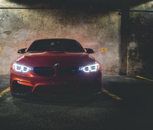 Preview wallpaper bmw 320i, bmw, car, front view, red