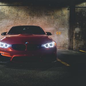 Preview wallpaper bmw 320i, bmw, car, front view, red