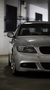 Preview wallpaper bmw 335i, bmw, car, silver, front view