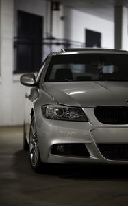 Preview wallpaper bmw 335i, bmw, car, silver, front view