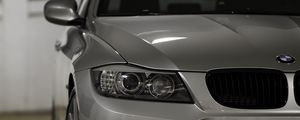 Preview wallpaper bmw 335i, bmw, car, silver, front view