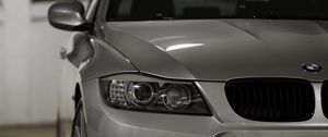 Preview wallpaper bmw 335i, bmw, car, silver, front view