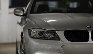 Preview wallpaper bmw 335i, bmw, car, silver, front view