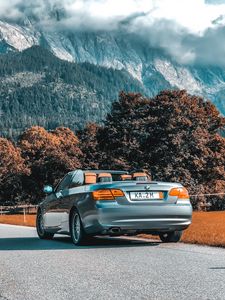 Preview wallpaper bmw 3, bmw, convertible, road, landscape