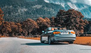 Preview wallpaper bmw 3, bmw, convertible, road, landscape