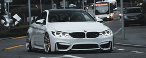 Preview wallpaper bmw 3 series m, bmw, car, sports car, front view, road