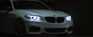 Preview wallpaper bmw 3 series m, bmw, car, sports car, headlights, glow