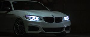 Preview wallpaper bmw 3 series m, bmw, car, sports car, headlights, glow