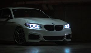 Preview wallpaper bmw 3 series m, bmw, car, sports car, headlights, glow