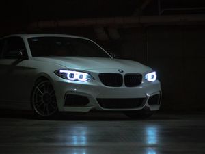 Preview wallpaper bmw 3 series m, bmw, car, sports car, headlights, glow