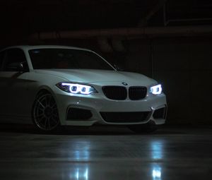 Preview wallpaper bmw 3 series m, bmw, car, sports car, headlights, glow