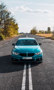 Preview wallpaper bmw 420d m sport, bmw, car, sportscar, road