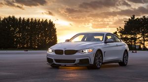 Preview wallpaper bmw, 435i, side view, white