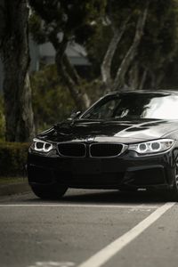 Preview wallpaper bmw 4, bmw f32, bmw, black, headlights