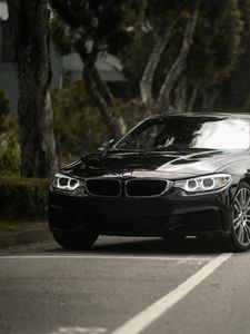 Preview wallpaper bmw 4, bmw f32, bmw, black, headlights