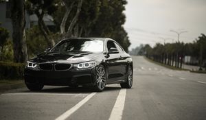 Preview wallpaper bmw 4, bmw f32, bmw, black, headlights