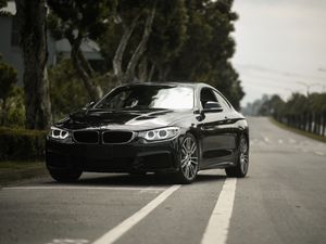 Preview wallpaper bmw 4, bmw f32, bmw, black, headlights