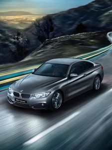 Preview wallpaper bmw, 4 series, f32, movement, road