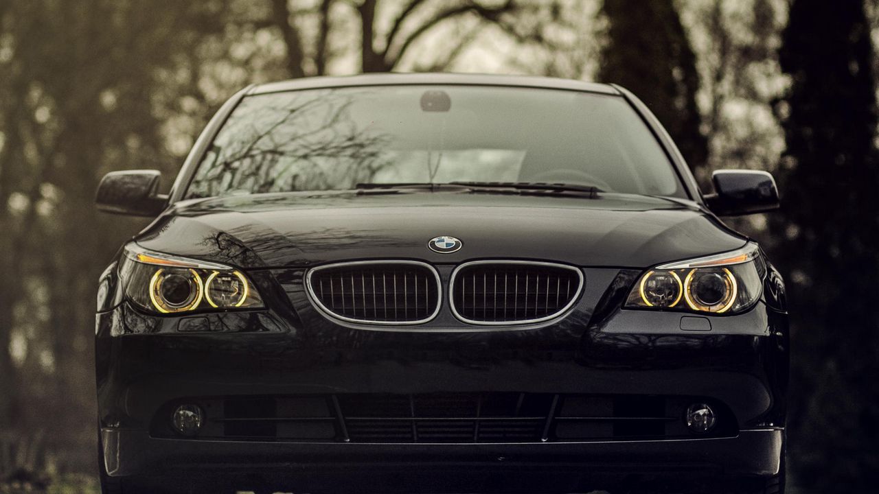 Wallpaper bmw, 520d, black, front view, front bumper hd, picture, image