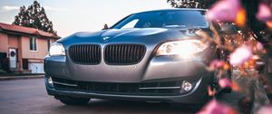 Preview wallpaper bmw 535, bmw, car, gray, front view