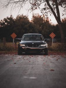 Preview wallpaper bmw 535i, bmw, front view, black