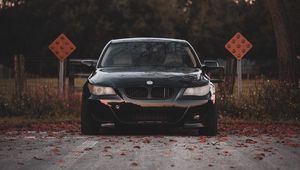 Preview wallpaper bmw 535i, bmw, front view, black