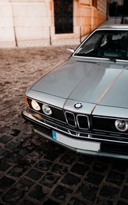 Preview wallpaper bmw 635csi, bmw, car, silver, front view