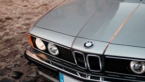 Preview wallpaper bmw 635csi, bmw, car, silver, front view