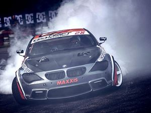 Preview wallpaper bmw, 6 series, e63, sports car, drift