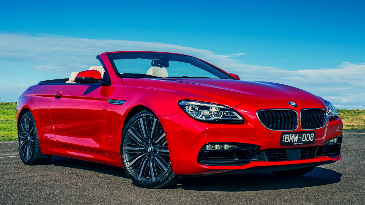 Wallpaper bmw, 6-series, 640i, convertible, red