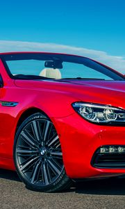 Preview wallpaper bmw, 6-series, 640i, convertible, red