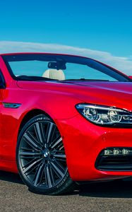 Preview wallpaper bmw, 6-series, 640i, convertible, red